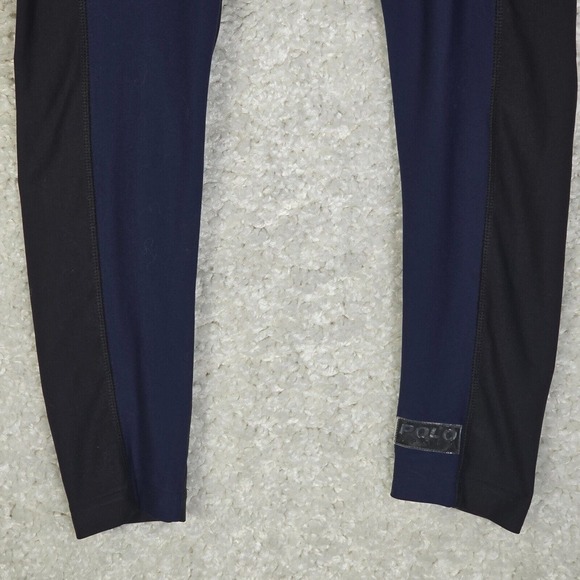 Polo Sport Ralph Lauren Mens Stretch Pants Size Small Blue Black Base Layer Gym - Picture 2 of 10